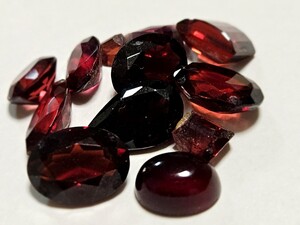 1円～○ガーネットおまとめ35ct○j 約7g ルース 裸石 宝石 ジュエリー jewelry garnet w2 マ 16 