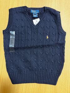 新品 5 ラルフローレン ベスト ニットベスト ネイビー　男の子 115cm POLO RALPH LAUREN