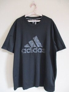 ●　adidas　アディダス　● 　スポーツ半袖Tシャツ　■　XO　黒（40426）