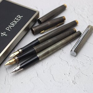 (ペン先14K×3) パーカーPARKER /パイロットPILOT 万年筆 3本まとめ ケース入りインク2本付き※筆記未確認◆おたからや【G-B42095】同梱-2