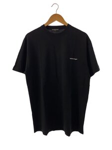 BALENCIAGA◆17AW/キャンペーンTシャツ/Tシャツ/S/コットン/BLK/プリント/486032