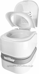 ポータブル水洗トイレ 簡易トイレ 20L(水洗タンク) 24L(汚水タンク) 介護用 使用簡単 ABS材質 アウトドア用 簡易式トイレ