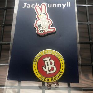 Jack Bunny!! by PEARLY GATES ジャックバニー サークルエンブレム　スケボーラビット!!クリップマーカー 262-2184320 100 レッド