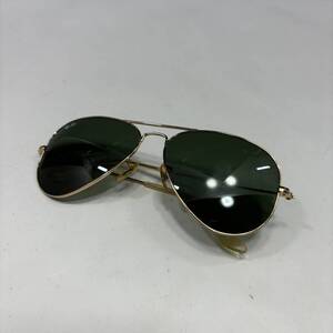 1円〜【レイバン/Ray-Ban本物】サングラス/AVIATOR/RB3025/メタルフレーム/ゴールド【A367M