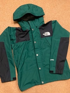 レア★ノースフェイス マウンテンレインテックス GORE-TEX 緑/黒 XL NP11914★防水透湿 マウンテンパーカー ジャケット マウンテンライト