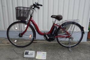 ◆117◆USED◆動作品◆車庫保管◆YAMAHA PAS Natura 26インチ 3段変速ギア 電動自転車 充電器付 