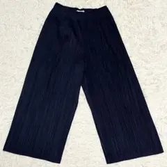 極美品✨ PLEATS PLEASE ワイドパンツ ポケット有 ネイビー M 2