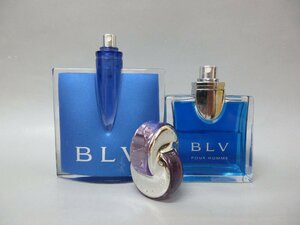 BVLGARI ブルガリ ブルー プールオム 40ml 残量約3割 30ml 残量約6割 オムニア アメジスト サイズ不明 残量約8割