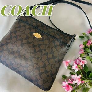 大人気　COACH　コーチ　シグネチャー　PVC　ショルダーバッグ　サコッシュ