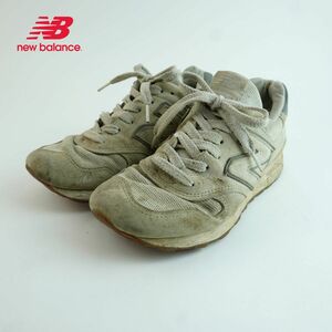 New Balance ニューバランス 23.5 スニーカー スエード グレー/MC16