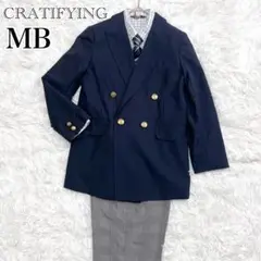 【美品】MB 紺ブレ フォーマル セットアップ スーツ 4点セット140 卒服