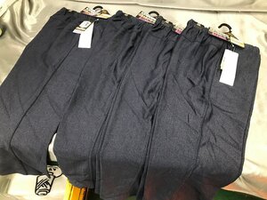 01-24-622 ◎F 未使用品　年配向けファッション 紳士向き めちゃらくパンツ やわらかゴム使用 股下55cm Lサイズ 4点セット