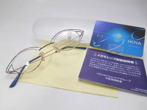 ★即決☆彡限界価格●HOYＡ薄型・非球面レンズ付き老眼鏡●イタリア製メタルフレーム１０２４／ゴールド