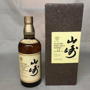 ＜福岡県内・限定発送商品＞【未開栓】SUNTORY（サントリー）山崎12年 ピュアモルトウィスキー※響マーク 43% 750ml （管理番号：063123）