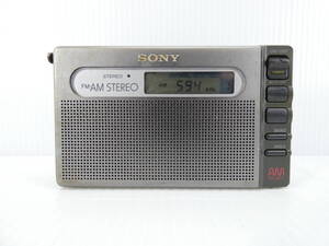 ★☆SONY FM/AMコンパクトラジオ SRF-M100 通電OK ジャンク品☆★