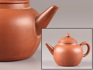 中国古玩 唐物 煎茶道具 朱泥 紫泥 紫砂壷 茶壷 急須 時代物 極上品 初だし品 C9592