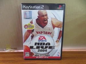 KMG3332★PS2ソフト NBAライブ2004 NBALIVE2004 ベスト版 ケース説明書付き 起動確認済み 研磨・クリーニング済み プレイステーション2