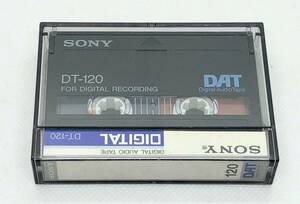 【 SONY DAT 120分 】 SONY 120min. DT-120 ◎ ソニー 日本製 ◎ 簡易消去済み ケース入り インデックスあり ステッカーあり TAPE テープ