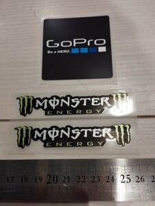 モンスターエナジー　ステッカー　3枚セット　monster energy バイクステッカー　カーステッカー　ヘルメットステッカー　GoPro moto