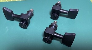 SPERZEL Trim-Lok Locking Bass Tuners 3個 SBC スパーゼル ベース ペグ ブラック ロック式 単品 バラ ロックペグ