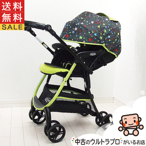 美品 ベビーカー GRACO グレコ シティスター 両対面式 ハイシート 1ヶ月から3歳 中古ベビーカー 中古品【A.美品】