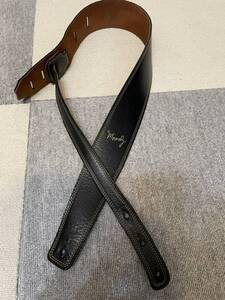 Moody Straps Leather&Leather2.5" Standard Black/Black　