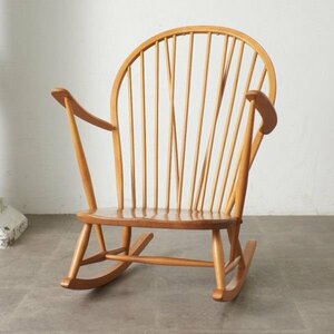 IZ80680F★超レア ercol グランドファザー ロッキングチェア 英国 ヴィンテージ 安楽 椅子 アームチェア イス 木製 イギリス アーコール