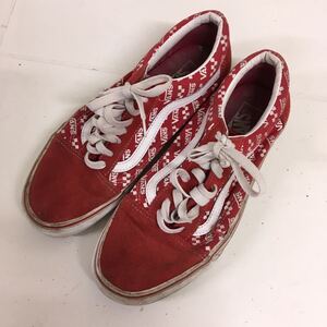 送料込み★VANS ヴァンズ　バンズ★スニーカー　メンズシューズ★26.5㎝★赤#60517s301