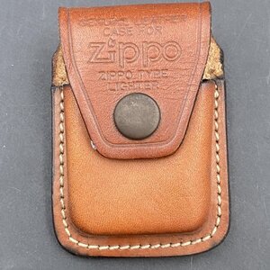 G0829L144 zippo ジッポ ジッポー ライターポーチ クリップ ブラウン クリップタイプ 革製 ジッポーポーチ ライターケース 中古