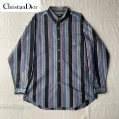 OLD Christian Dior Vintage マルチストライプ シャツ