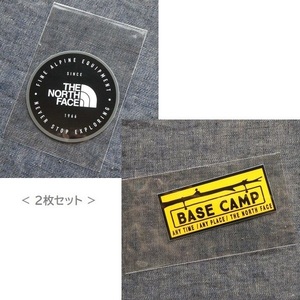 2枚セット TNF Print Sticker NN32348 FA BC 新品 PVC 防水