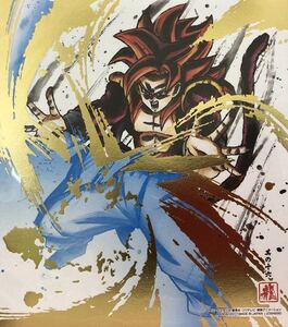 即決 新品 ドラゴンボール 色紙ART4 ミニ色紙　ゴジータ　超サイヤ人4 レア　金箔