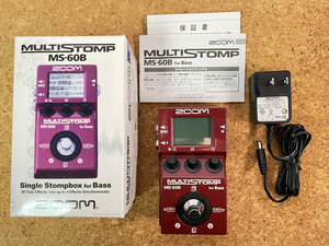 ★ZOOM MULTISTOMP MS-60B for Bass アダプター付き★AD-16A/D