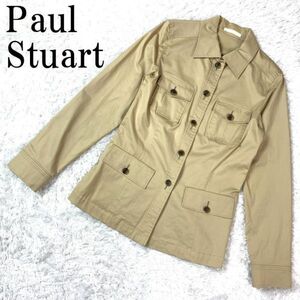 Paul Stuart シャツジャケット ベージュポールスチュアート コットン 11AR B6729