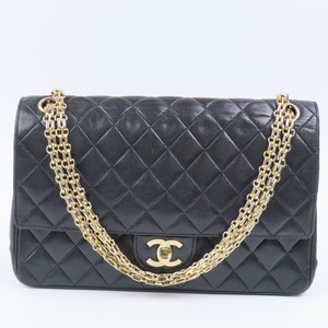 95883★1円スタート★CHANEL シャネル 美品 マトラッセ Wフラップ チェーンショルダーバッグ ココマーク ターンロック ヴィンテージ