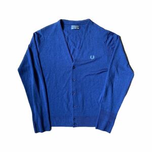 fred perry フレッドペリー 40 イギリス製 ネイビーカーディガン england vintage cardigan