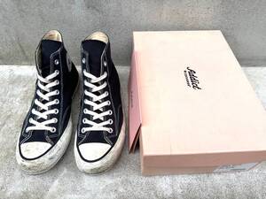 2009年 初期ブラック CONVERSE ADDICT CHUCK TAYLOR CANVAS HI BLACK US9 27.5cm チャックテイラー CHUCKTAYLOR