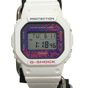 G-SHOCK ジーショック 【men1407D】 CASIO カシオ 腕時計 DW-5600DN-7 スクエア クォーツ ホワイト タグ付き 海外モデル 美品 メンズ HC