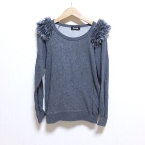 s553　ズッカ　zucca　グレー　カットソー　長袖　M