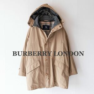 【BURBERRY LONDON】バーバリーロンドン　ダウンベスト付きコート　ノバチェック　ベージュ