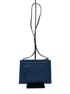 FURLA◆ショルダーバッグ/レザー/BLU/クロスボディバッグ