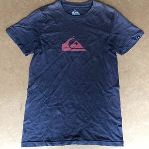 7-6 クイックシルバー ダークグレー ロゴTシャツ S メンズ