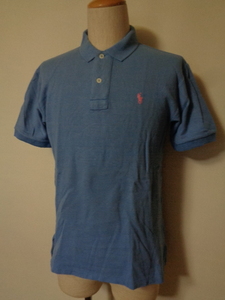 90s POLO Ralph Lauren 90年代 ポロラルフローレン ポロシャツ 青系 M