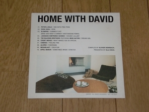 CD　HOME WITH DAVID　輸入盤　PETER&BALZ,CUVA CUVA,SLOWPHO,J.BOOGIES DUBTRONIC SCIENCE,BALDWIN BROTHERS,COUNT INDIGO