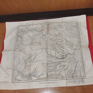 古地図 八甲田山 昭和32年発行大正3年測図 検）山岳地図 古書和書古文書古本書籍OM 