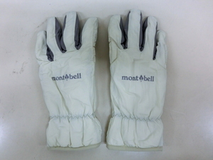 1203PEW◎mont-bell モンベル ライトウインタートレッキンググローブ #1118710 サイズ：M ホワイト/グレー系◎中古【送料無料】