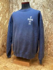 【DOGTOWN ドッグタウン】80s USA製 RED DOG MID SIZE CRISIS スウェット ネイビー size L