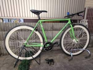 INZIST BICYCLES SCRATCH ピストバイク 完成車 フルカスタム 前後ブレーキ 公道OK H PLUS SON BAR ISHIWATA 石渡022 固定ギア FIXIE FIXED