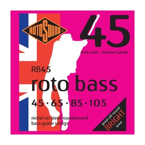 ロトサウンド ベース弦 1セット RB45 Roto Bass Standard 45-105 LONG SCALE エレキベース弦 ROTOSOUND