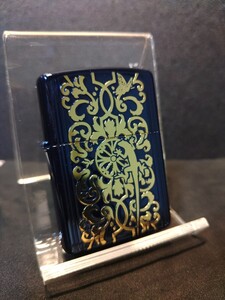 ZIPPO ジッポー オイルライター トカゲ？ヤモリ？　ブルー　新品・未使用